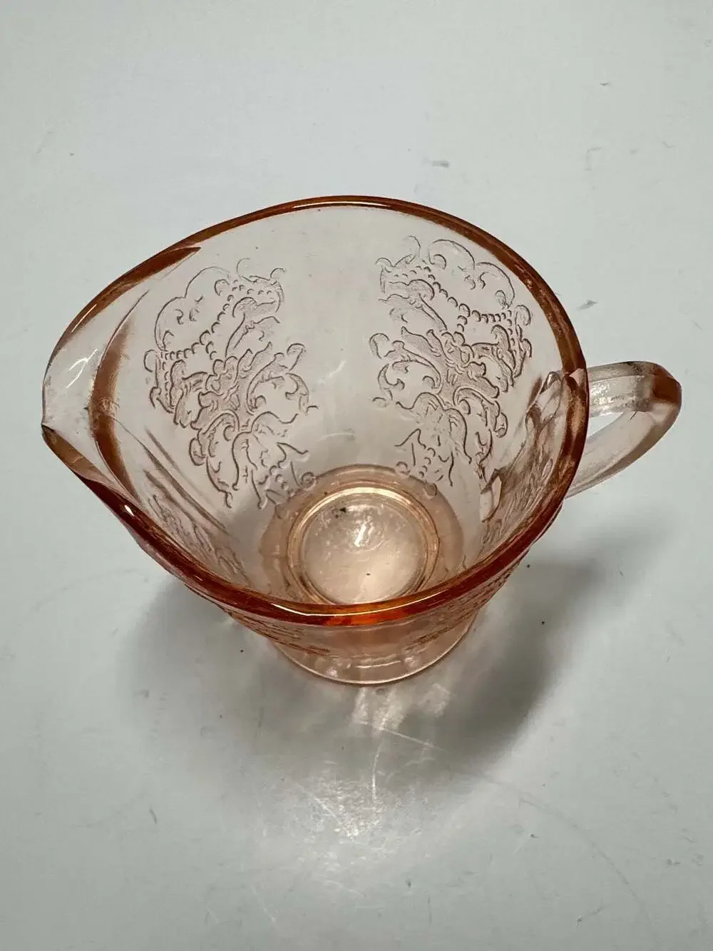 Macbeth-Evans American Sweetheart Pink Footed Creamer